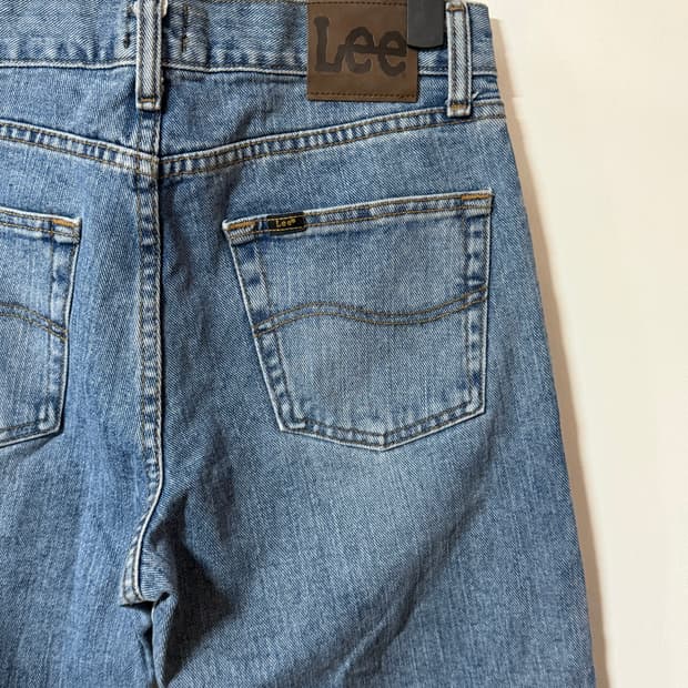 Lee 연청 레귤러 핏 워싱 데님 팬츠