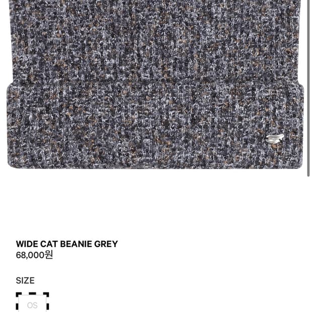 코이세이오 고양이 비니 그레이