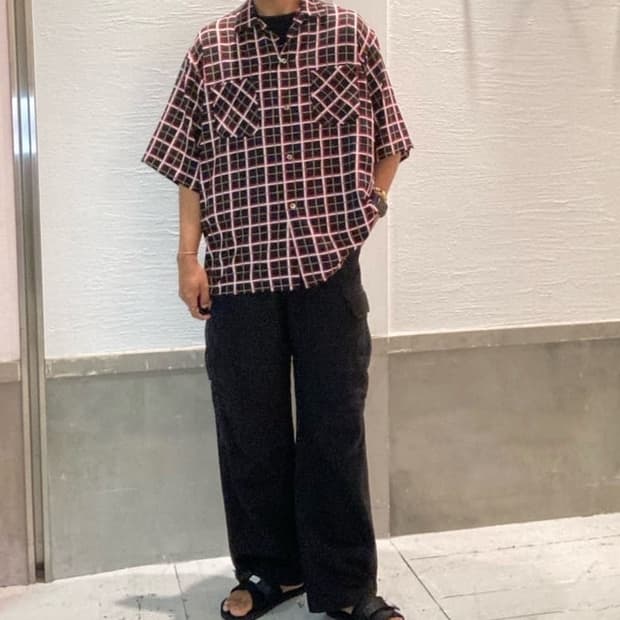 (XL)Dan river 댄리버 Check Box Shirt 60s 복각