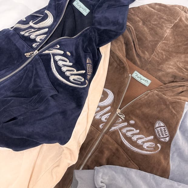 페일제이드 바시티 후드집업 갸루 브라운 네이비