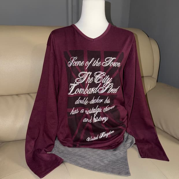 Uk printing & lettering long sleeve