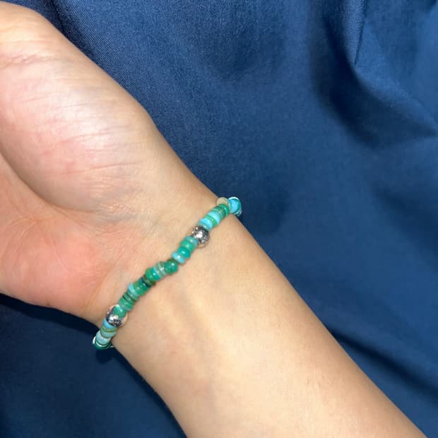 빈티지 비즈 팔찌 / green bracelet