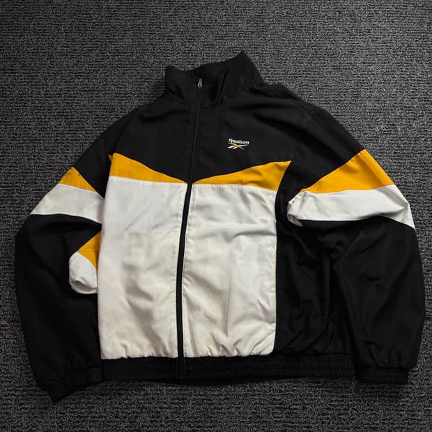리복 빅로고 벡터 레트로 우븐 트랙자켓 1589