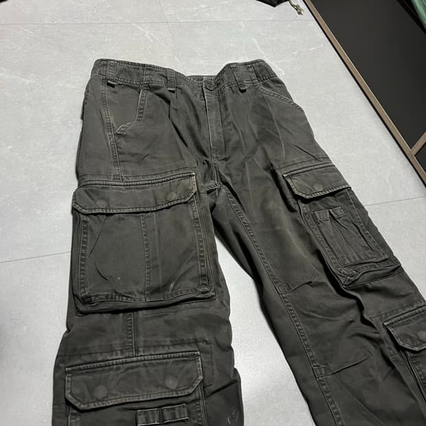 [32] 빈티지 00s 지오다노 그런지 카키 카고 팬츠 바지