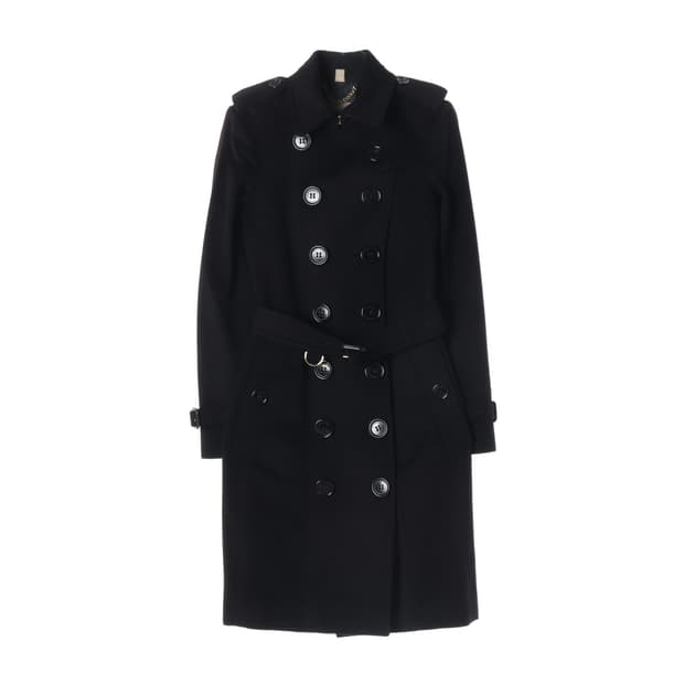 버버리 샌드링햄 핏  벨티드 캐시미어 100% 트렌치 코트