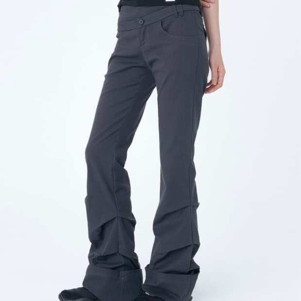 미세키서울 Two line layered folding pants