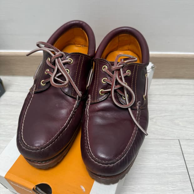 (280)팀버랜드 보트슈즈 버건디