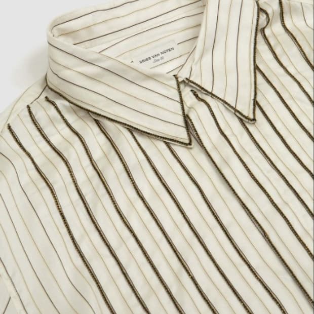 드리스반노튼 carvi 에크루 셔츠 48사이즈