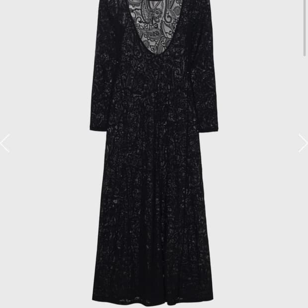 Monoha 모노하 레이스 롱드레스 블랙