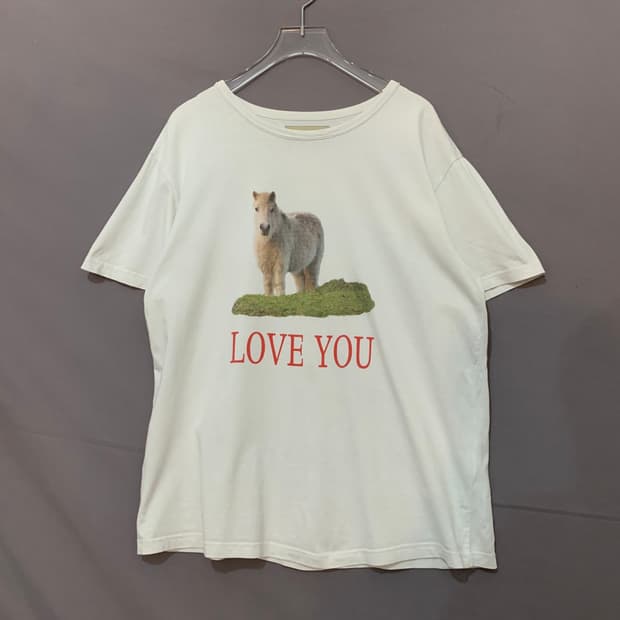 S MATIN KIM 마뗑킴 LOVE YOU 프린팅 오버핏 반팔티