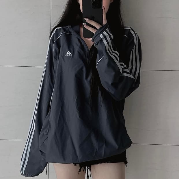 아디다스 올드스쿨 반집업 웜업 빈티지