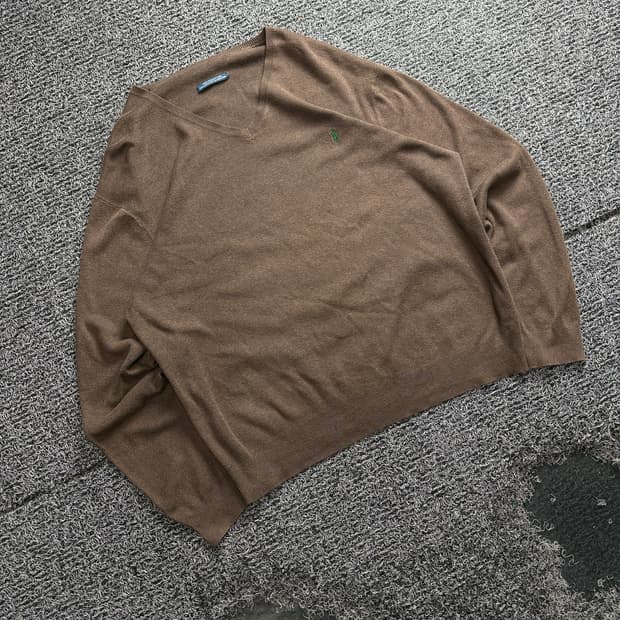 폴로 랄프로렌 브이넥 피마 코튼 니트 4216