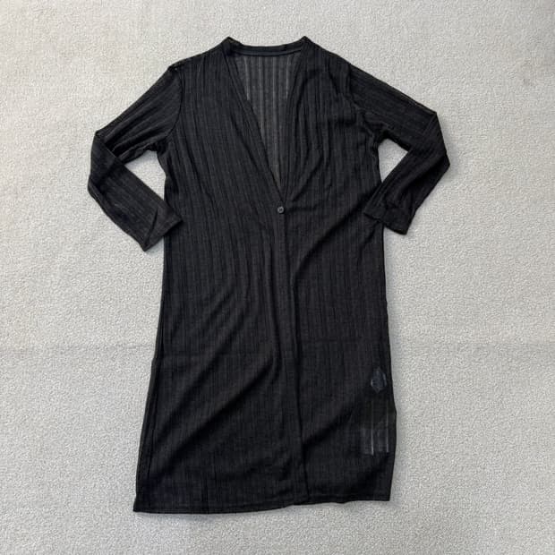 77 새상품 몽타규 여성 롱 가디건 0203T