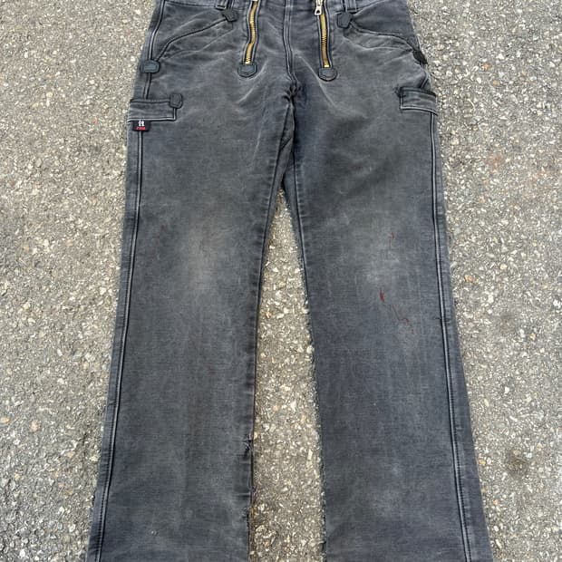 80s GERMANY LOGGER BLACK MOLESKIN 몰스킨팬츠