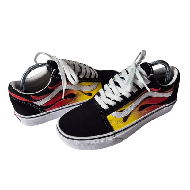 235) VANS 반스 올드스쿨 플레임 블랙