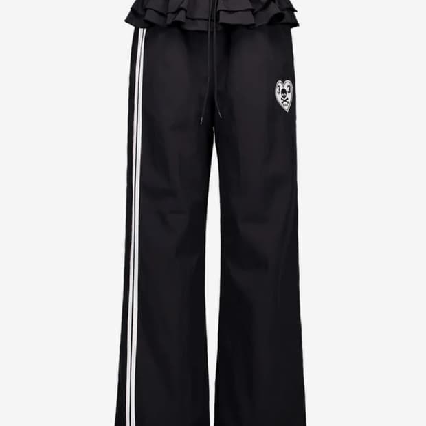 셋업이엑스이 프릴 스포티 팬츠 블랙