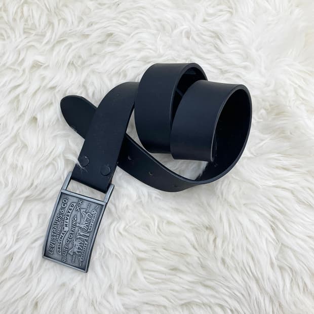 리바이스 리얼레더 로고 버클 벨트