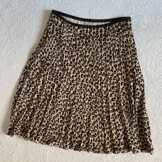 일본빈티지 레오파드 호피 스커트