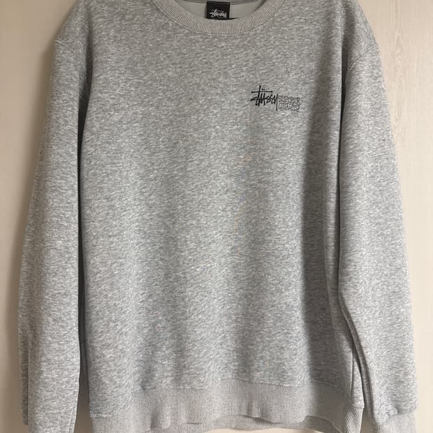 스투시 회색 맨투맨