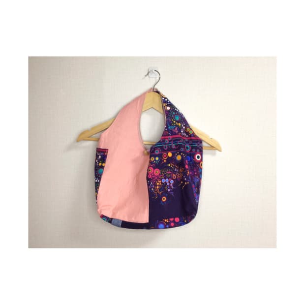 빈티지 핑크 퍼플 에스닉 토트백