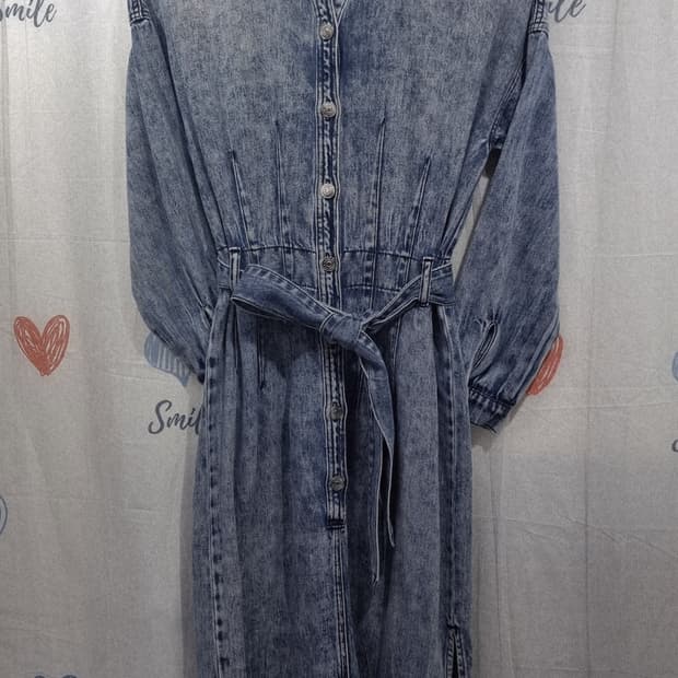 정품) 아르마니 익스체인지  데님  롱원피스 