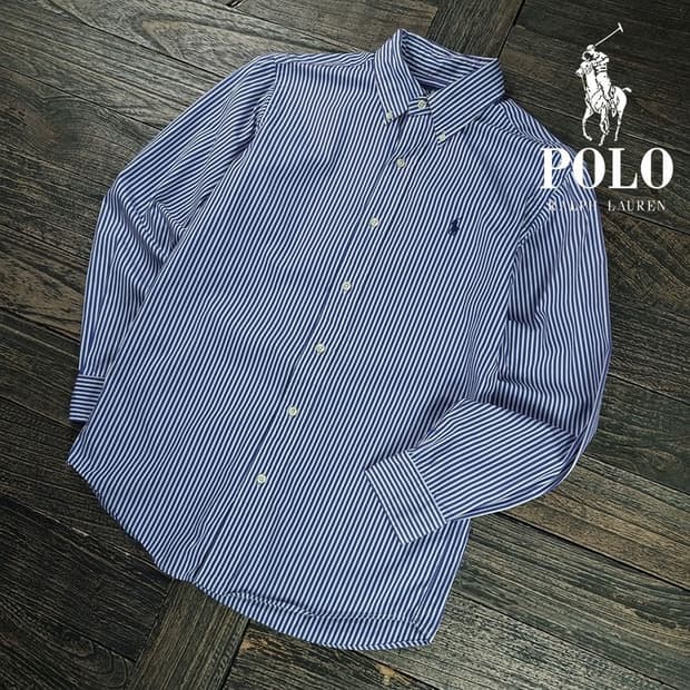 [폴로 랄프로렌] 포니 로고 자수 스트라이프 셔츠 M19571