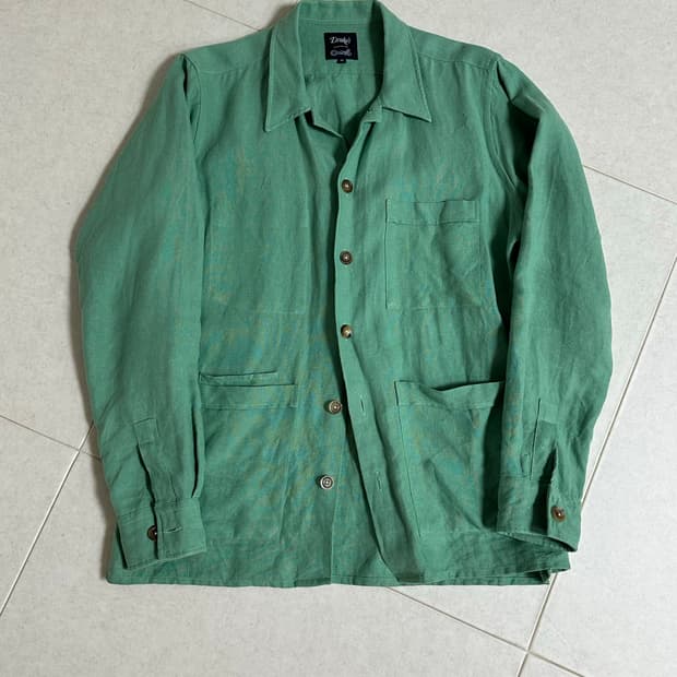 드레익스 x 카멜 린넨 오버 셔츠 M