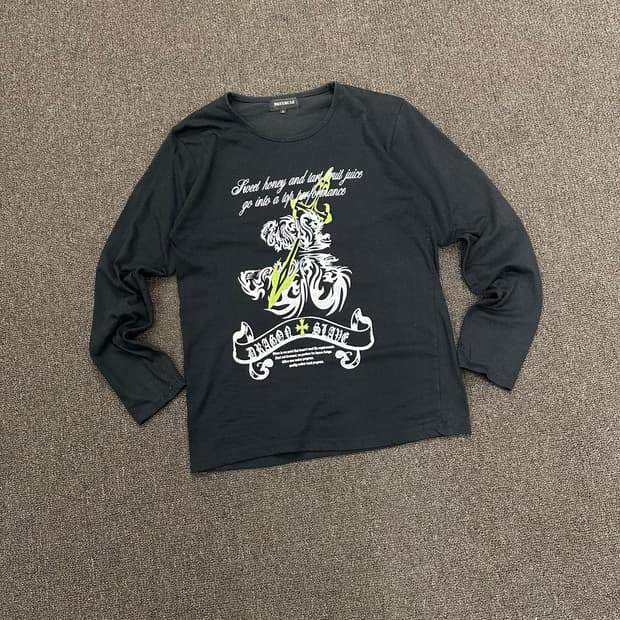 M)Japanese vintage 여성 프린팅 롱슬리브