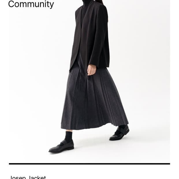 유노이아 조셉 자켓 크림베이지