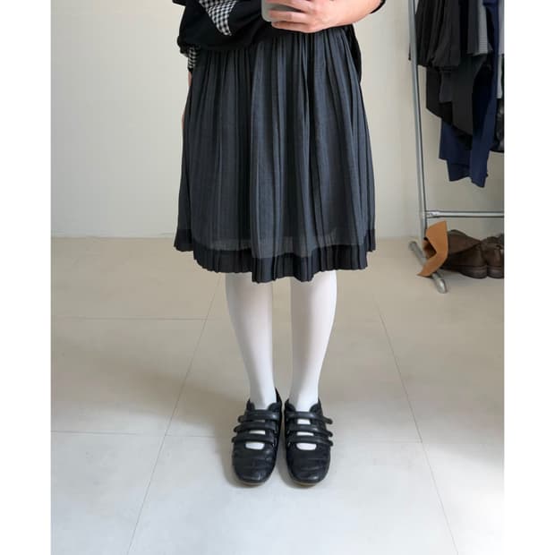 빈티지 플리츠 스커트
