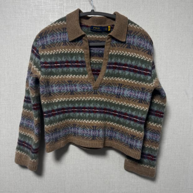 폴로 랄프로렌 패턴 니트 S
