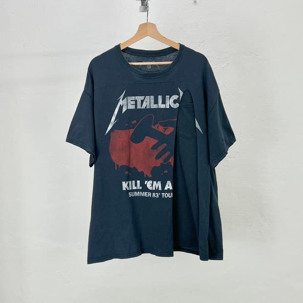 메탈리카 블랙 kill em all 투어 하프티