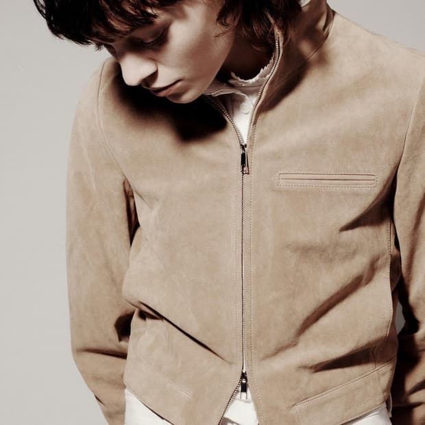 자라 스웨이드 레더 재킷