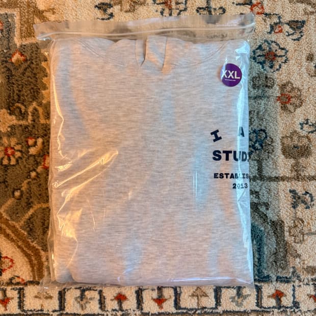 아이앱 스튜디오 25 후드 라이트 그레이 네이비 (새제품.XXL)