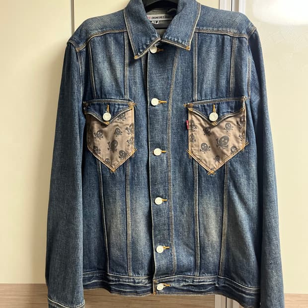 Levis 00s Engineerd jean skull jacket XL