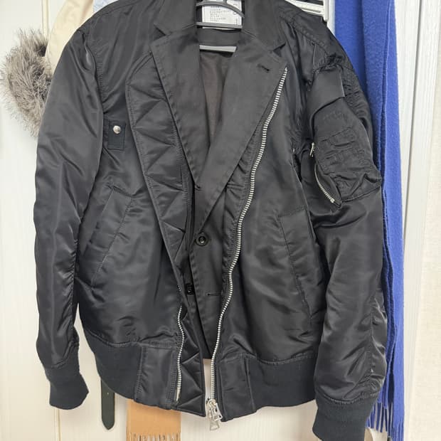 옷장정리) 사카이 레이어드 마원 ma1 