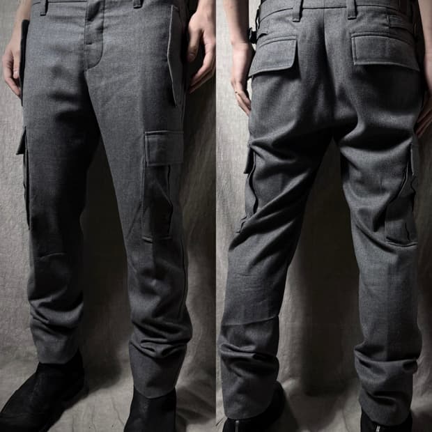 Gucci 2010FW Wool Skinny Cargo Pants