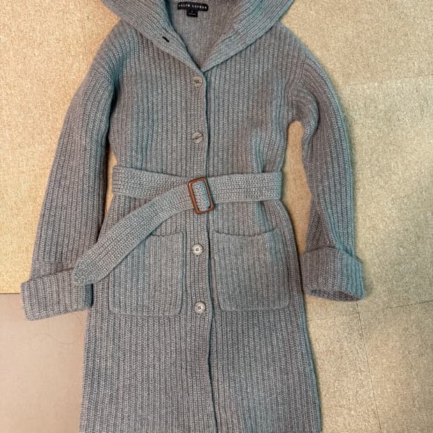 랄프로렌  블랙라벨  캐시미어 블랜드 롱 가디건  s 