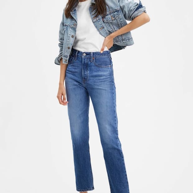 리바이스 슬림스트레이트 진청 