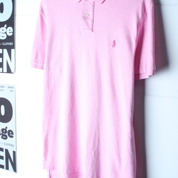 (L-2XL) 폴로 랄프로렌 반팔 카라 티셔츠 USA 핑크-H36645
