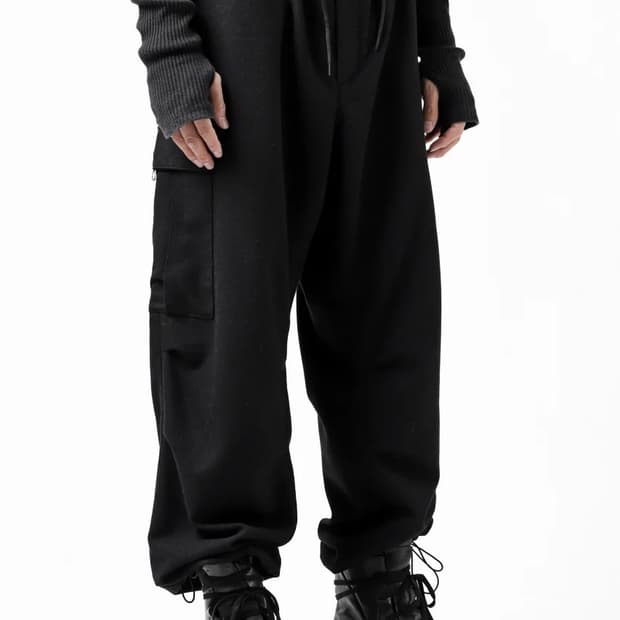 Y-3 요지 야마모토 팬츠 블랙