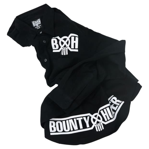 BOUNTY HUNTER 바운티 헌터 BxH 빅로고 블랙 워크 셔츠 L