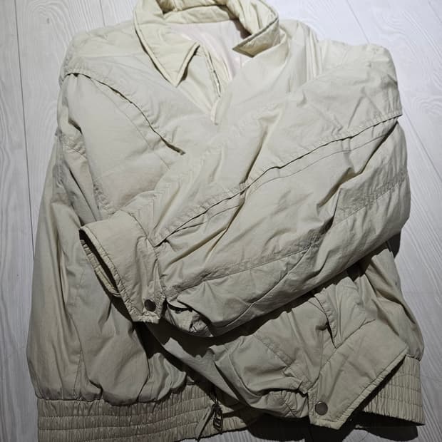 쿠어 퍼플 플라이트 ma-1(크림) 패딩