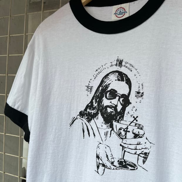 2000s Jesus Ringer T Shirts