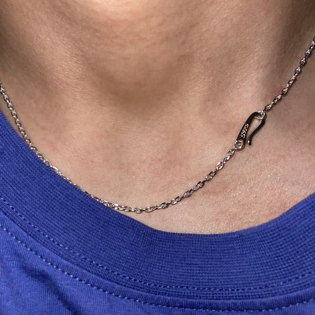 에센셜 실버 체인목걸이 남자목걸이 크롬하츠무드 여자목걸이