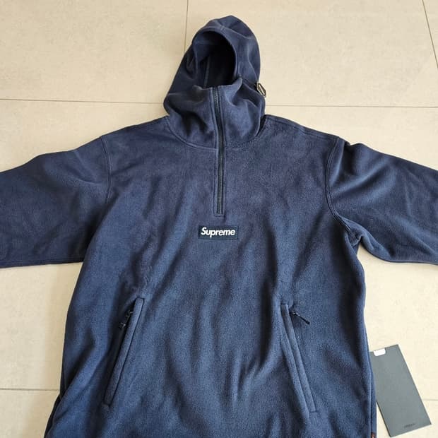 슈프림 폴라텍 페이스 마스크 하프 집업 M