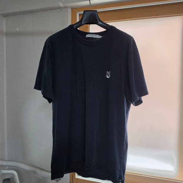 메종키츠네 폭스헤드 컴포트 셔츠 네이비