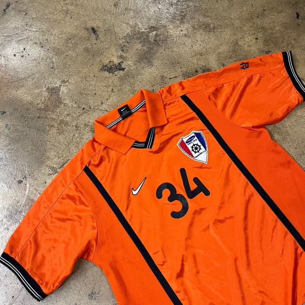 [정품/XL] 나이키 삼성 축구팀 오렌지 유니폼 34 b14