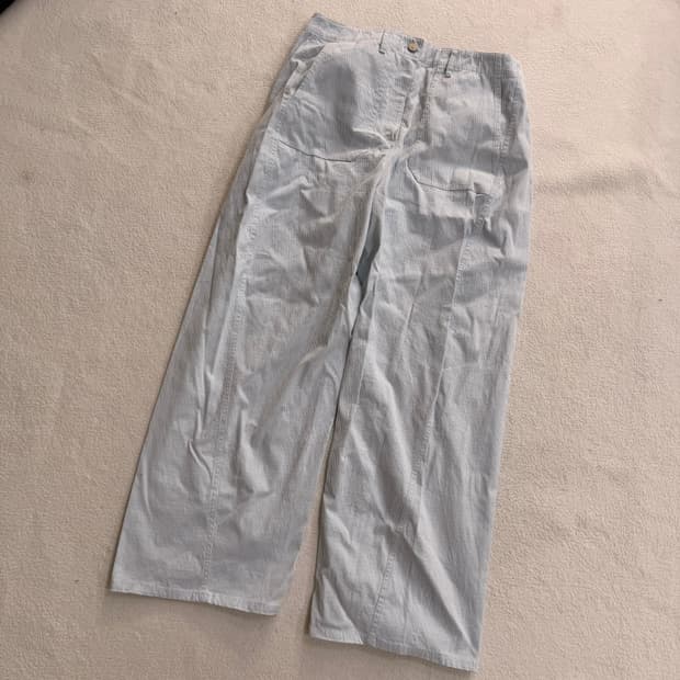 L 오르 코듀로이 와이드 팬츠0609T1