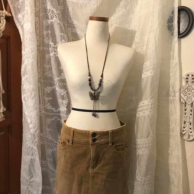 빈티지 코듀로이 스커트